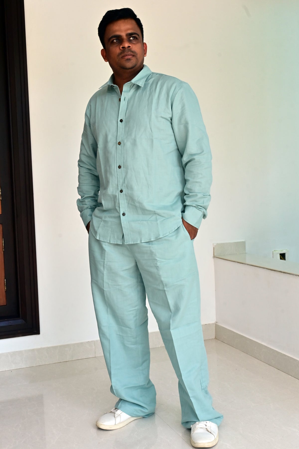Blue Surf Co-ord Set (Men)
